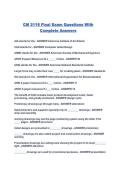 CM 2116 Final Exam Questions With Complete Answers