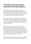AHIP 2 FINAL EXAM ACTUAL PAPER 2026 QUESTIONS WITH SOLUTIONS GRADED A&plus;