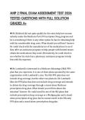 AHIP 2 FINAL EXAM ASSESSMENT TEST 2026 TESTED QUESTIONS WITH FULL SOLUTION GRADED A&plus;