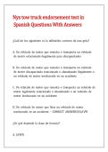 Nys tow truck endorsement test in Spanish Questions With Answers