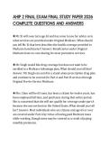 AHIP 2 FINAL EXAM FINAL STUDY PAPER 2026 COMPLETE QUESTIONS AND ANSWERSAHIP 2 FINAL EXAM FINAL STUDY PAPER 2026 COMPLETE QUESTIONS AND ANSWERS