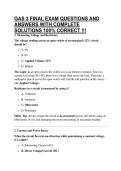 GAS 3 FINAL EXAM QUESTIONS AND ANSWERS WITH COMPLETE SOLUTIONS 100&percnt; CORRECT &excl;&excl;&excl;