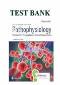 Test bank for Davis Advantage for Pathophysiology&colon; Introductory Concepts and Clinical Perspectives Third Edition all chapters fully covered with test questions and answers graded A&plus;