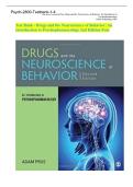 TESTBANK - Drugs and the Neuroscience of Behavior&colon; An Introduction to Psychopharmacology &lpar;2nd Edition&rpar; by Prus