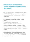 NY Independent General Insurance Adjuster Practice Examination Questions With Answers
