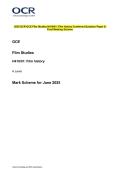 2025 OCR GCE Film Studies H410&sol;01&colon; Film history Combined Evaluation Paper & Grading Guide