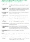 AICE Psychology Research Methods Master Guide - Verified Studies and Exam Practice - Guaranteed Success
