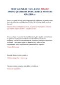 NRNP 6541 WK 11 FINAL EXAM 2026-2027 SPRING QUESTIONS AND CORRECT ANSWERS GRADED A&plus; 
