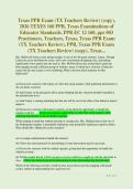 Texas PPR Exam &lpar;TX Teachers Review&rpar; &lpar;copy&rpar;&comma;  2026 TEXES 160 PPR&comma; Texas Examinations of  Educator Standards&period; PPR EC 12 160&comma; ppr 003  Practioners&comma; Teachers&comma; Texas&comma; Texas PPR Exam  &lpar;TX Teachers Review&rpar;&comma; PPR&comma; Texas PPR Exam  &lpar;TX Teachers Review&rpar; &lpar;copy&rpar;&comma; Texas