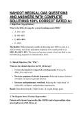 KAHOOT MEDICAL GAS QUESTIONS AND ANSWERS WITH COMPLETE SOLUTIONS 100&percnt; CORRECT RATED A&plus;