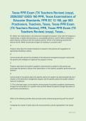 Texas PPR Exam &lpar;TX Teachers Review&rpar; &lpar;copy&rpar;&comma;  2026&sol;2027 TEXES 160 PPR&comma; Texas Examinations of  Educator Standards&period; PPR EC 12 160&comma; ppr 003  Practioners&comma; Teachers&comma; Texas&comma; Texas PPR Exam  &lpar;TX Teachers Review&rpar;&comma; PPR&comma; Texas PPR Exam &lpar;TX  Teachers Review&rpar; &lpar;copy&rpar;&comma; 
