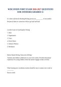WISCONSIN FORT EXAM 2026-2027 QUESTIONS AND ANSWERS GRADED A&plus;