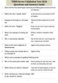 TXRH Server Validation Test 2026 Questions and Answers Guide