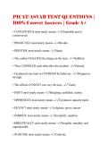 PICAT&sol;ASVAB TEST QUESTIONS &vert; 100&percnt; Correct Answers &vert; Grade A&plus;
