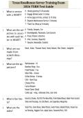 Texas Roadhouse Server Training Exam 2026 TXRH Test Guide