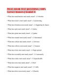PICAT&sol;ASVAB TEST QUESTIONS &vert; 100&percnt; Correct Answers &vert; Graded A&plus;