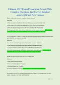Ultimate EMT Exam Preparation Newest With  Complete Questions And Correct Detailed  Answers&vert; Brand New Version 