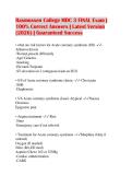 Rasmussen College MDC 3 FINAL Exam &vert; 100&percnt; Correct Answers &vert; Latest Version &lpar;2026&rpar; &vert; Guaranteed Success