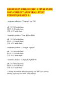 Rasmussen College MDC 3 FINAL Exam &vert; 100&percnt; Correct Answers &vert; Latest Version &vert; Graded A&plus;