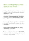Official Alpha Kappa Alpha MIP Test Questions With Answers