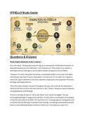 Study guide -  Othello 