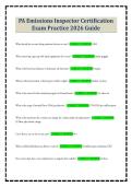 PA Emissions Inspector Certification Exam Practice 2026 Guide