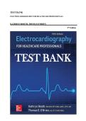 Test Bank for Electrocardiography for Healthcare Professionals&comma; 6th Edition by Kathryn A&period; Booth & Thomas Edward O'Brien&period; Updated exam prep with practice questions and answers&period;