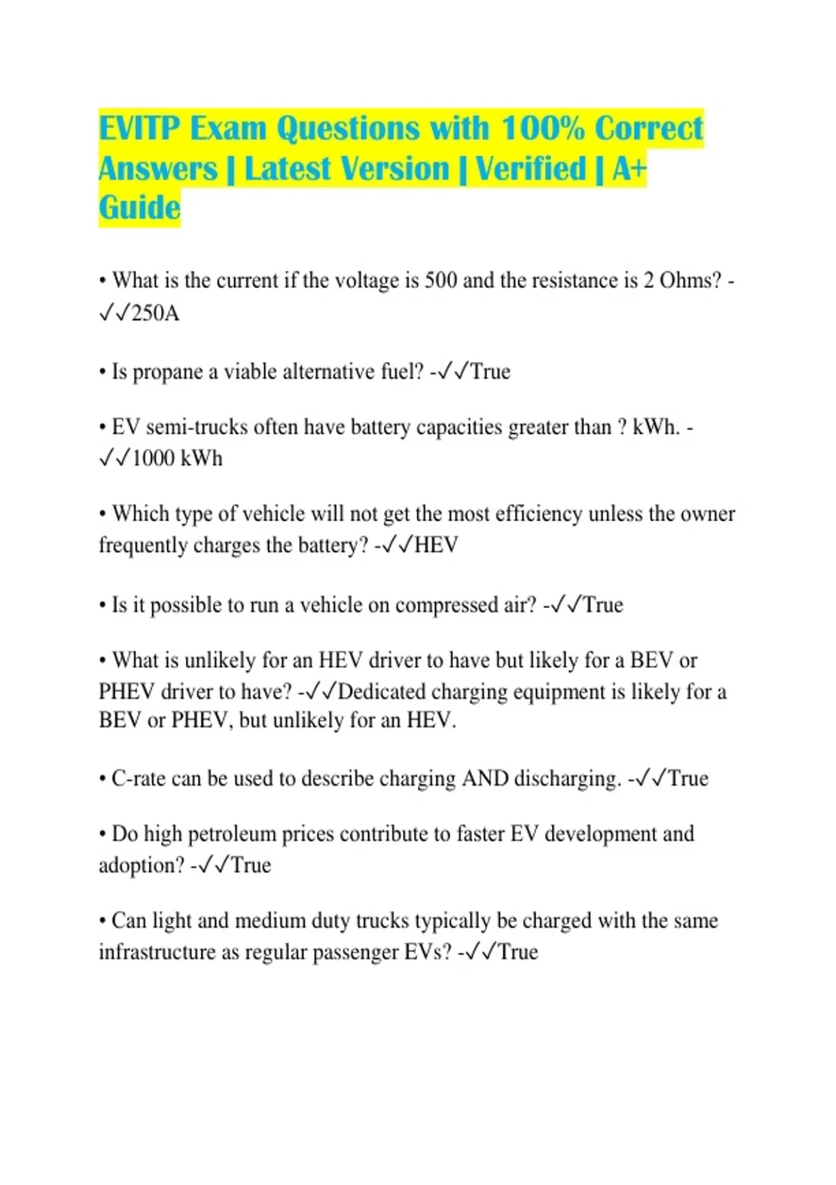 1 8 of a 100 - design talk Images High Quality Grahic EVITP Exam Questions with 100% Correct Answers | Latest Version ...