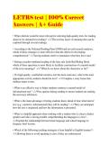 LETRS test &vert; 100&percnt; Correct Answers &vert; A&plus; Guide