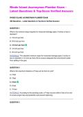 Rhode Island Journeyman Plumber Exam &ndash; Latest Questions & Top-Score Verified Answers