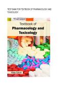Test bank for Textbook of Pharmacology and Toxicology all chapters fully covered with test questions and answers graded A&plus;