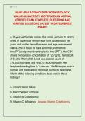 NURS 6501 ADVANCED PATHOPHYSIOLOGY  WALDEN UNIVERSITY MIDTERM EXAM ACTUAL  VERIFIED EXAM COMPLETE QUESTIONS AND  VERIFIED SOLUTIONS LATEST UPDATE&vert;&vert;NEWEST  EXAM&excl;&excl;&excl;