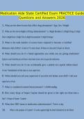 Medication Aide State Certified Exam Practice Guide