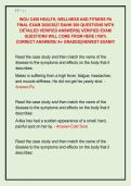 WGU C458 HEALTH&comma; WELLNESS AND FITNESS PA  FINAL EXAM 2026&sol;2027 BANK 500 QUESTIONS WITH  DETAILED VERIFIED ANSWERS&vert;&vert; VERIFIED EXAM  QUESTIONS WILL COME FROM HERE &lpar;100&percnt;  CORRECT ANSWERS&sol; A&plus; GRADED&vert;&vert;NEWEST EXAM&excl;&excl;&excl;