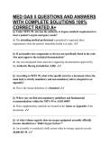 MED GAS 5 QUESTIONS AND ANSWERS WITH COMPLETE SOLUTIONS 100&percnt; CORRECT RATED A&plus;