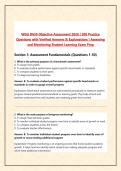 WGU D659 Objective Assessment 2026 &vert; 300 Practice  Questions with Verified Answers & Explanations &vert; Assessing  and Monitoring Student Learning Exam Prep