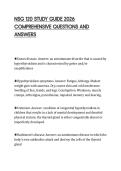 NSG 120 STUDY GUIDE 2026 COMPREHENSIVE QUESTIONS AND ANSWERS