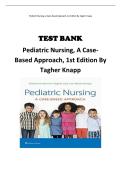 Test Bank for Pediatric Nursing&colon; A Case-Based Approach &lpar;1st Edition&rpar; by Tagher and Knapp