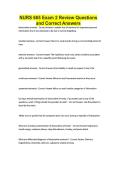 NURS 665 Exam 2 Review Questions and Correct Answers