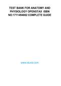 Test Bank&colon; Anatomy and Physiology &lpar;OpenStax&rpar; &ndash; Complete Guide