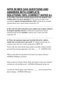 NFPA 99 MED GAS QUESTIONS AND ANSWERS WITH COMPLETE SOLUTIONS 100&percnt; CORRECT RATED A&plus;