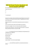 NUR 633 Exam Practice Questions and Correct Answers 2026&sol;2027