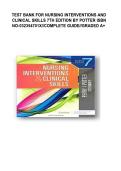 Test Bank&colon; Nursing Interventions & Clinical Skills &lpar;7th Edition&rpar; &ndash; Perry&comma; Potter & Ostendorf