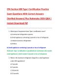 EPA Section 608 Type I Certification Practice  Exam Questions With Correct Answers  &lpar;Verified Answers&rpar; Plus Rationales 2026 Q&A &vert;  Instant Download Pdf 