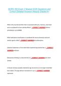 NURS 350 Exam 2 Newest 2026 Questions and  Correct Detailed Answers Already Graded A&plus; 