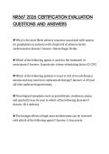 NR567 2026 CERTIFICATION EVALUATION QUESTIONS AND ANSWERS
