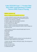 Galen NUR 265 Exam 1 &vert; 3 Versions &lpar;A&comma; B&comma; C&rpar; &vert; 250 Practice Questions & Rationales &vert; Med-Surg 2026