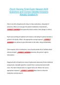 Psych Nursing Final Exam Newest 2026  Questions and Correct Detailed Answers  Already Graded A&plus; 