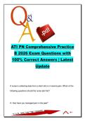 ATI PN Comprehensive Practice B Exam &lpar;ATI PN CPB&rpar; &vert; 2026 &vert; 100&plus; Questions &vert; Nursing Fundamentals&comma; Pharmacology & Med-Surg