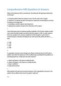 Comprehensive MRI Questions & Answers